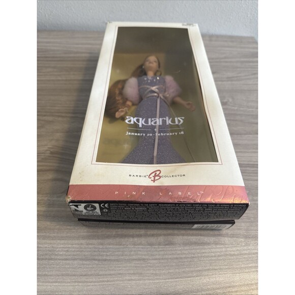 2004 Zodiac Collection Aquarius Barbie Collector Pink Label Mattel #C6238 - Picture 7 of 7